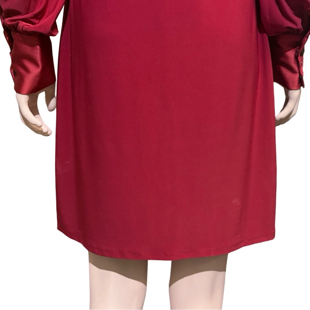 🔥 White House Black Market Satin Cuff Long Sleeve Dress Size Small Women’s - Picture 7 of 16